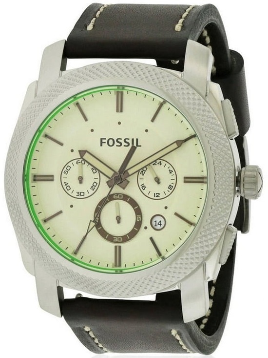 Fossil Other - Fossil Men's Chronograph Watch in Cream Dial & Brown Strap